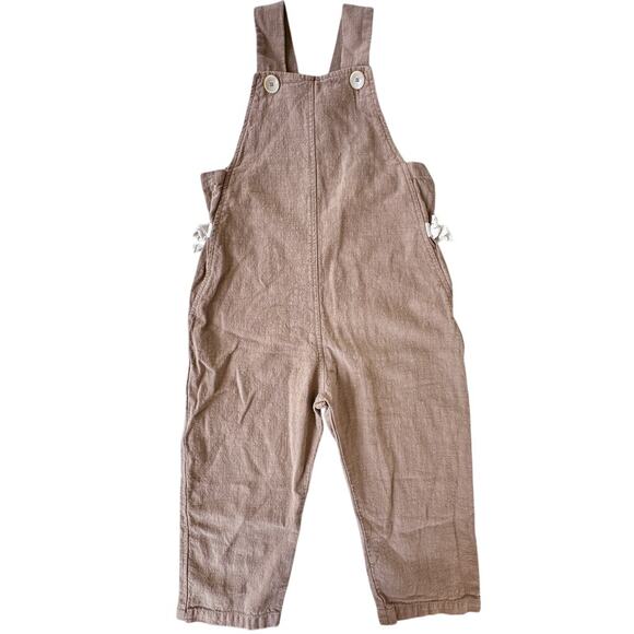 Zara Girl's Linen-blend Overalls EUC 4/5 - Picture 1 of 5